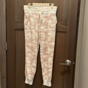 Cozy Pink Camo Jogger Pants